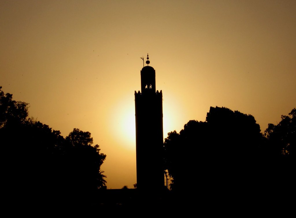 Koutoubia Mosque Sunset Marrakech