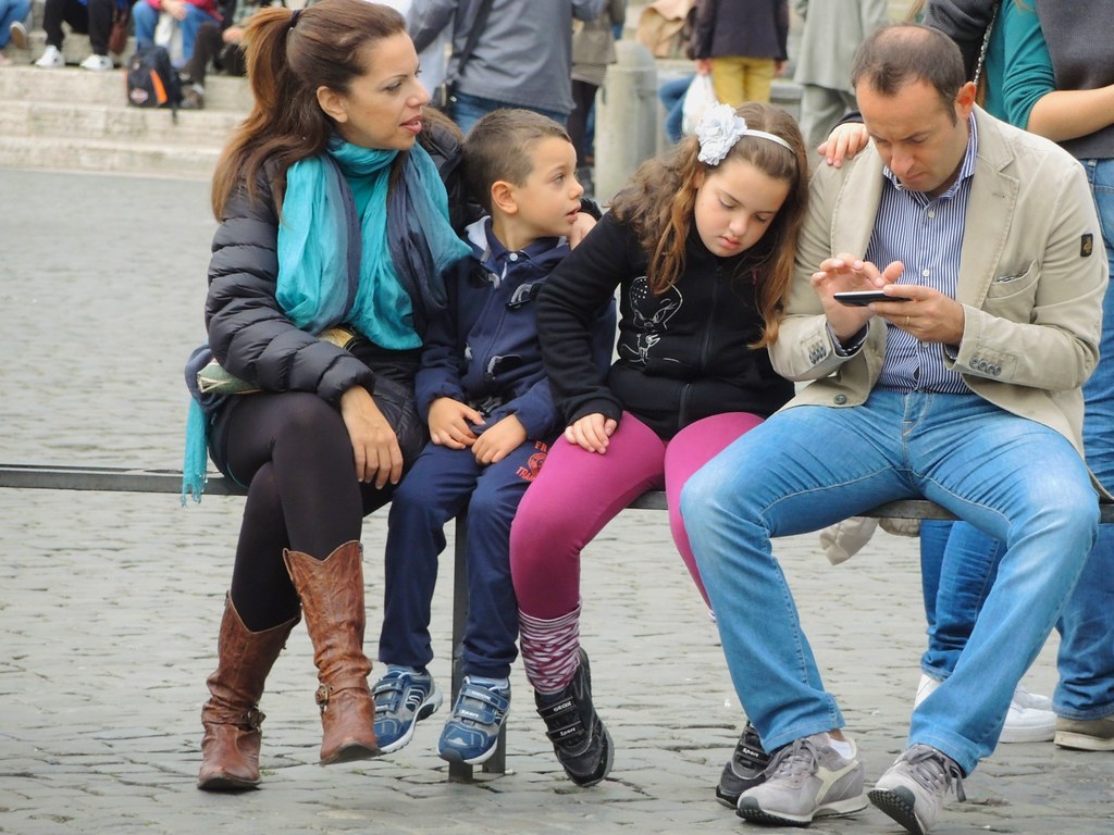 Tourist Taking Photo with Smartphone